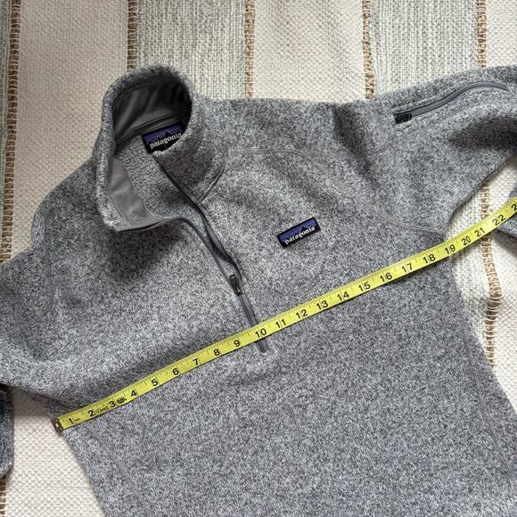 Patagonia Better Sweater 1/4 Zip Grey Fleece Lined Pullover Women’s Size Medium - Picture 6 of 9